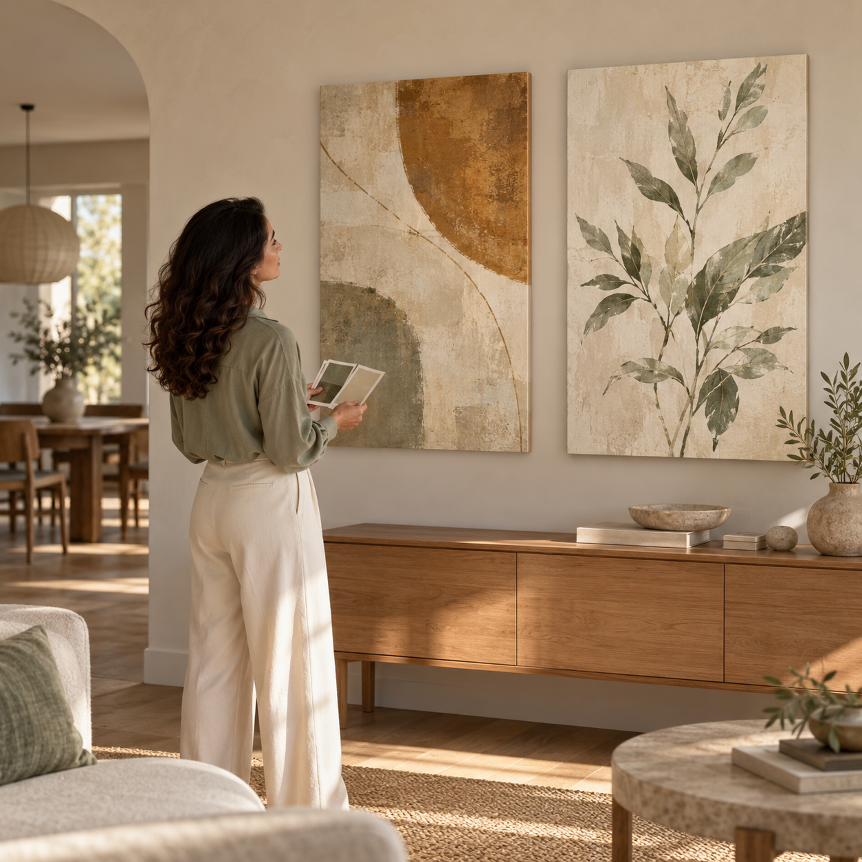 How to Choose Wall Art Above a Dining Table or Sideboard