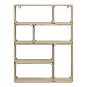 Lanciano Wall Shelf - Wall shelf, metal, beige 48x18x64 cm