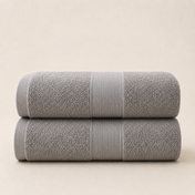 Ultrasoft Cotton Bath Towels Grey