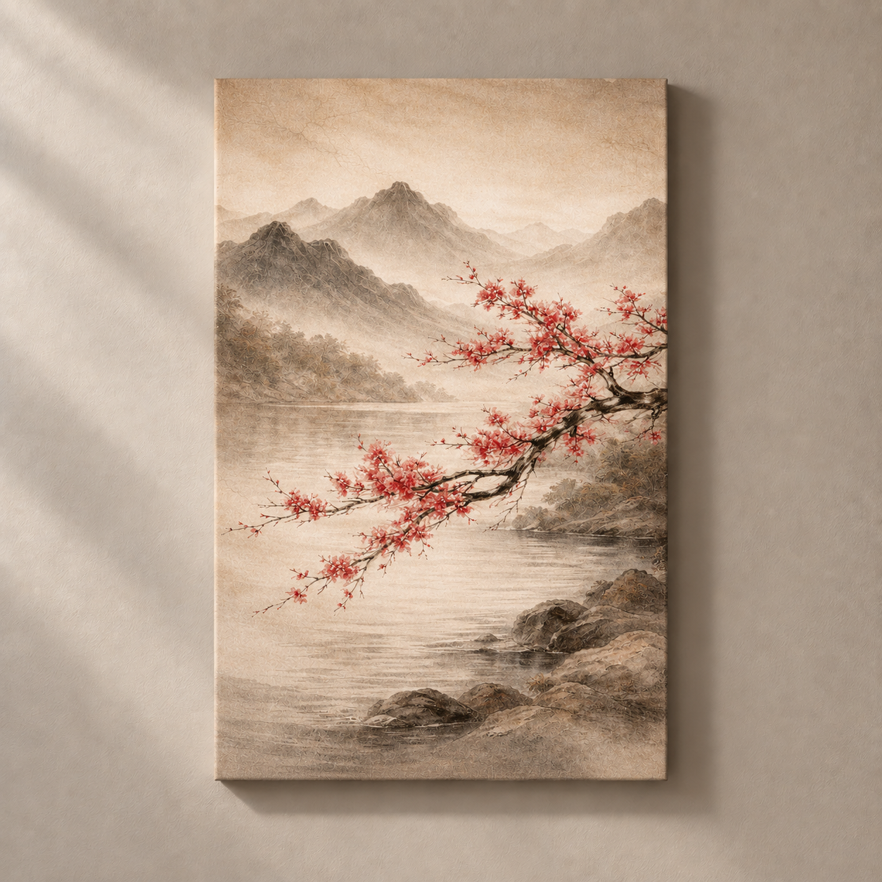 Blossoms in Mist - Canvas - front-facing standalone canvas