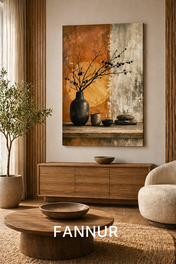 Japans minimalisme met aardse tonen