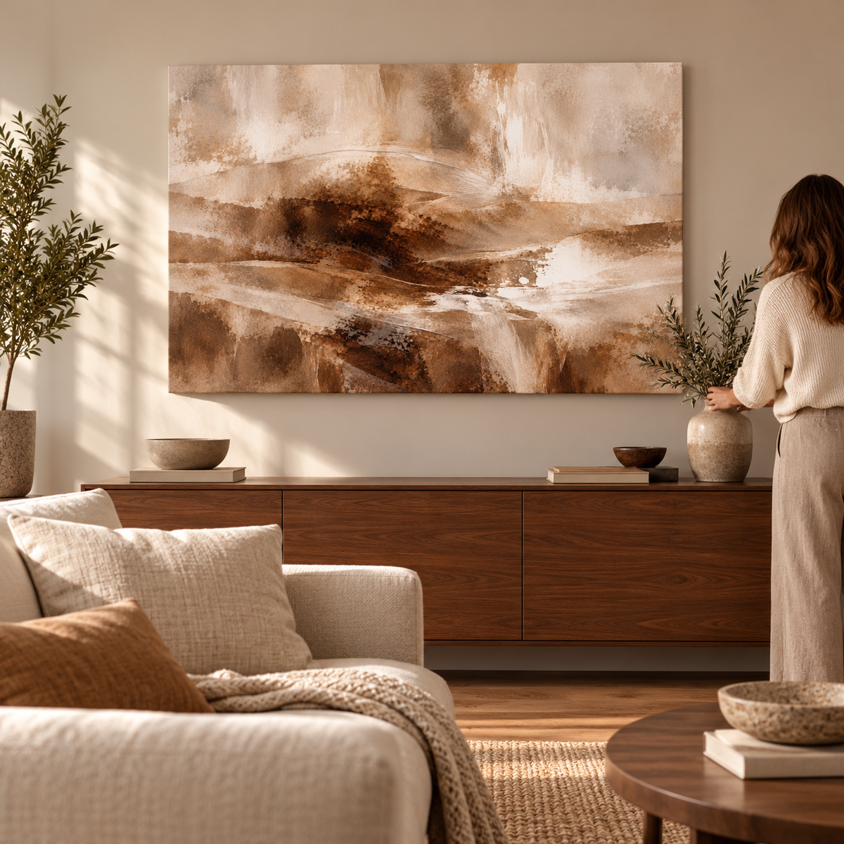 Quiet Earth Layers - Quadro em tela