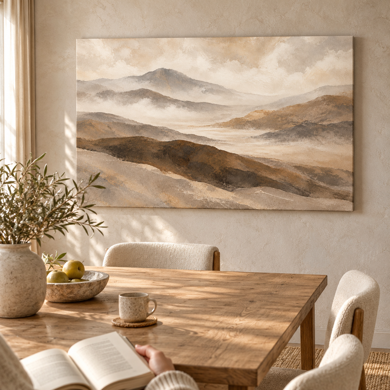 Stillness Beyond the Hills horizontal canvas ugc