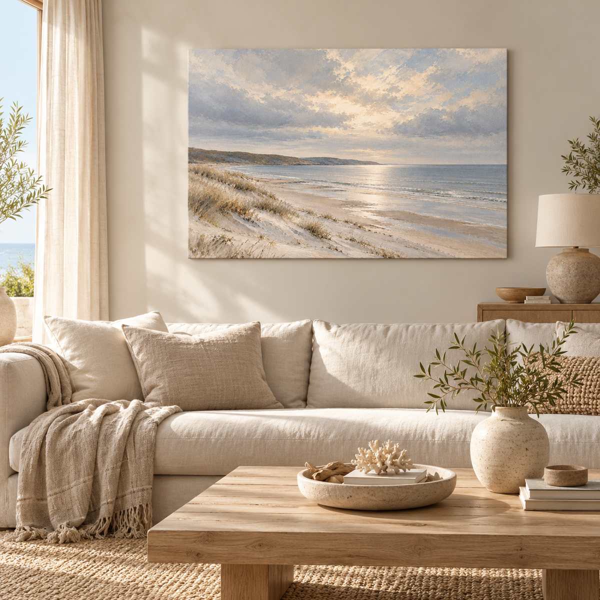 Where the Shore Grows Quiet - Canvas