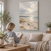 Where the Shore Grows Quiet - canvas ugc mockup