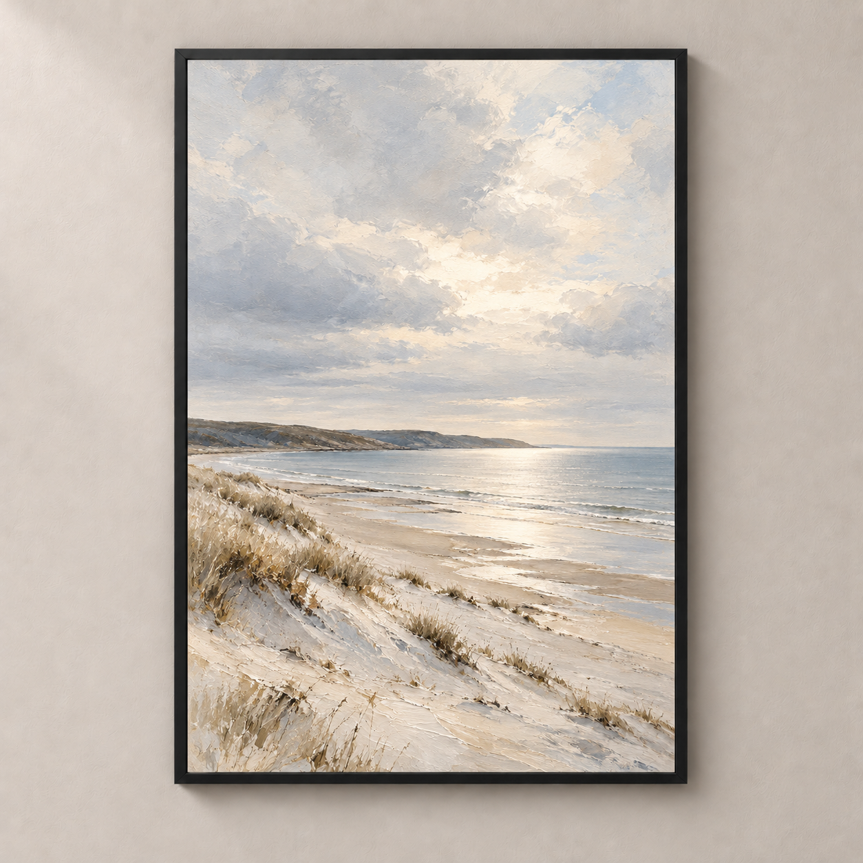 Where the Shore Grows Quiet - poster standalone mockup