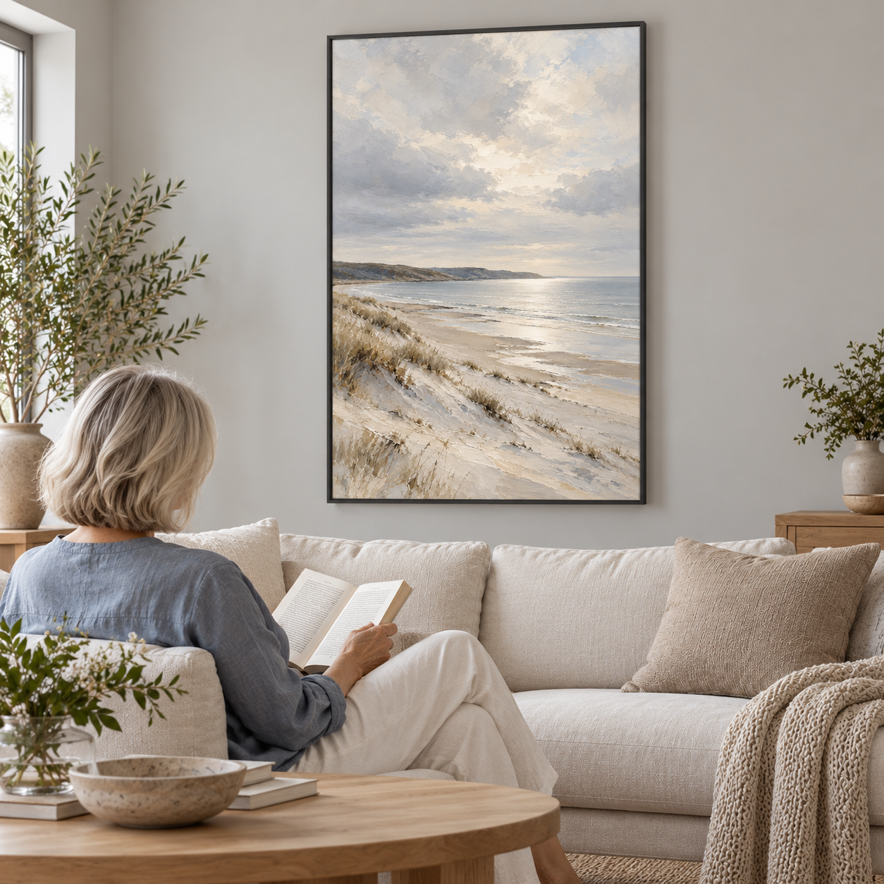 Where the Shore Grows Quiet - poster ugc mockup