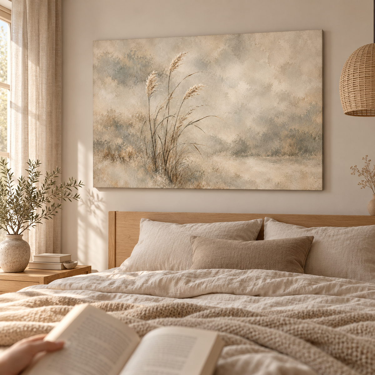Reeds in the Pale Light - Canvas