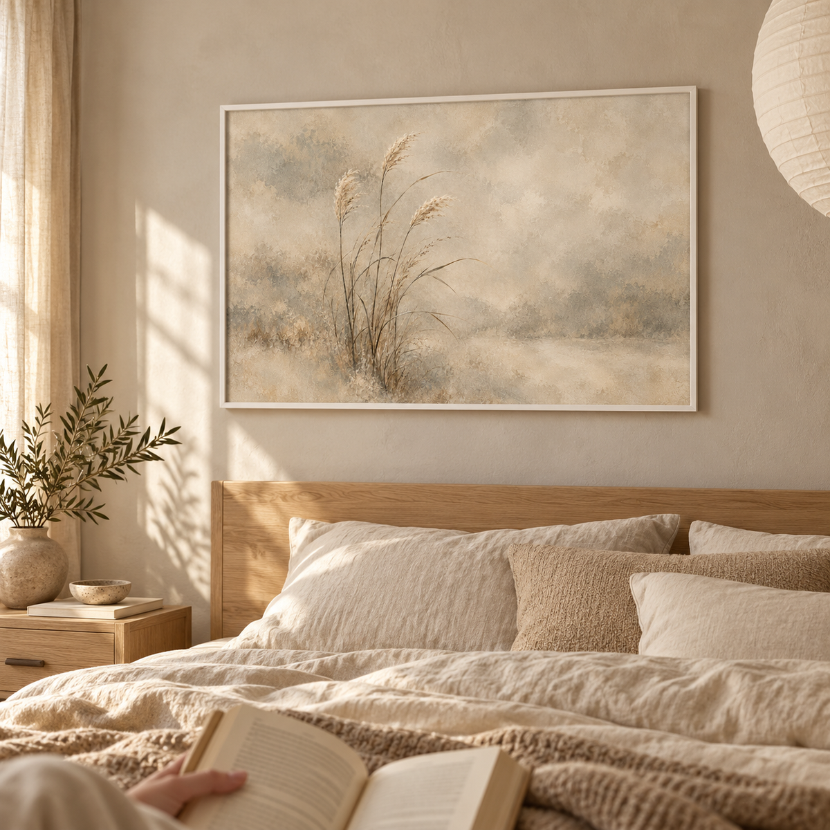 Reeds in the Pale Light - Poster