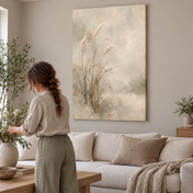 Reeds in the Pale Light - canvas ugc mockup