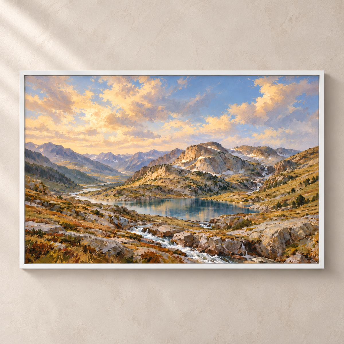Olive Light on Linen - Poster