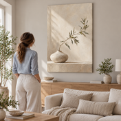 Olive Light on Linen - canvas ugc mockup