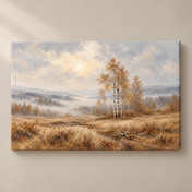 Birches After the Rain horizontal canvas standalone