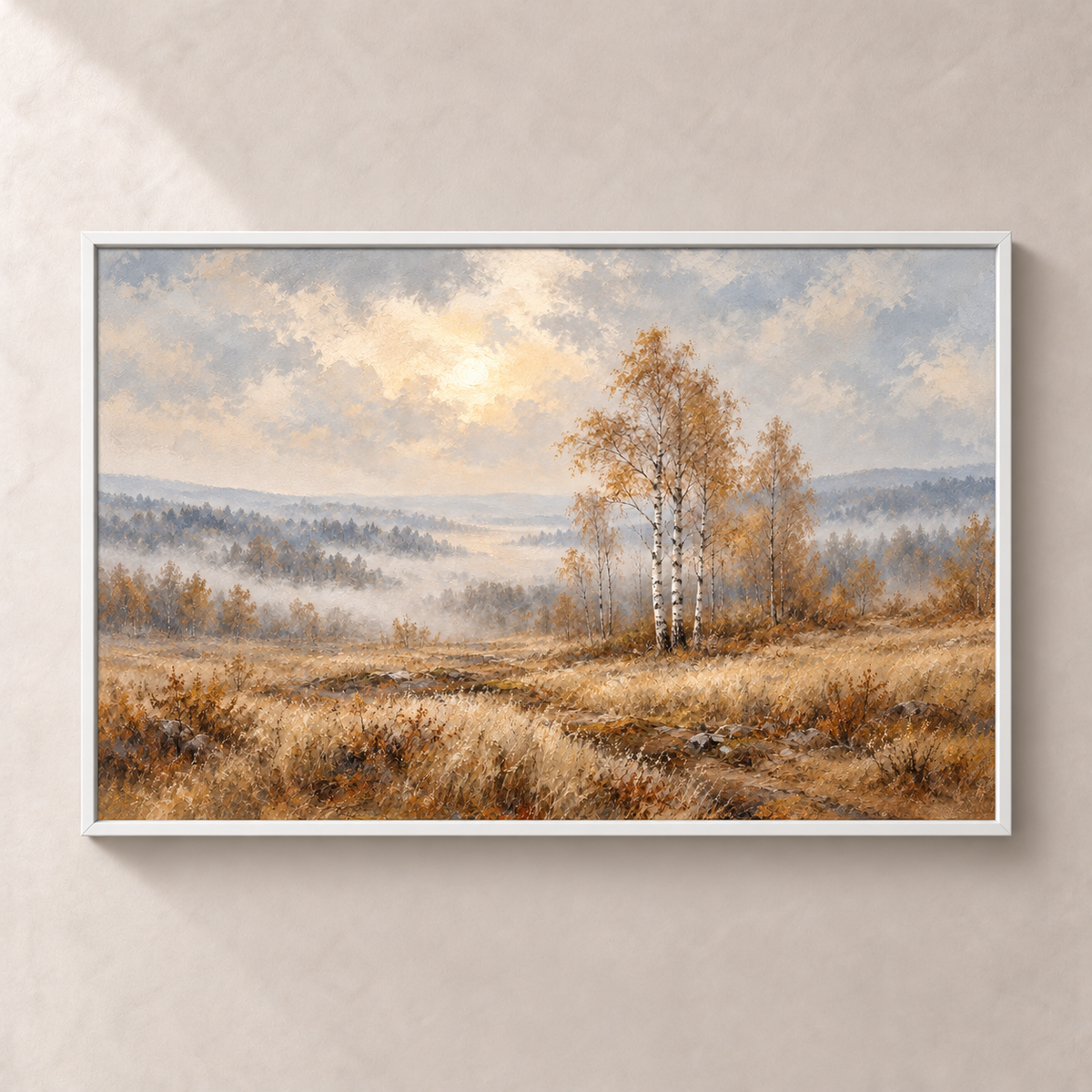 Birches After the Rain - Poster