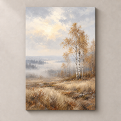Birches After the Rain - canvas standalone mockup