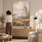 Birches After the Rain - canvas ugc mockup