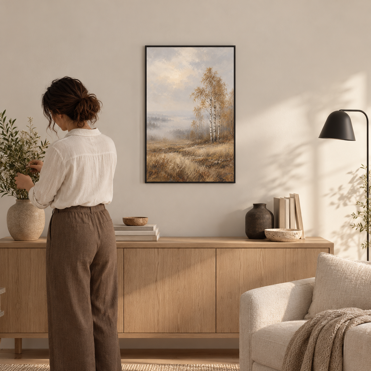 Birches After the Rain - poster ugc mockup