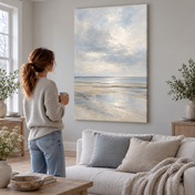 A Tide of Quiet - canvas UGC in a Scandinavian home