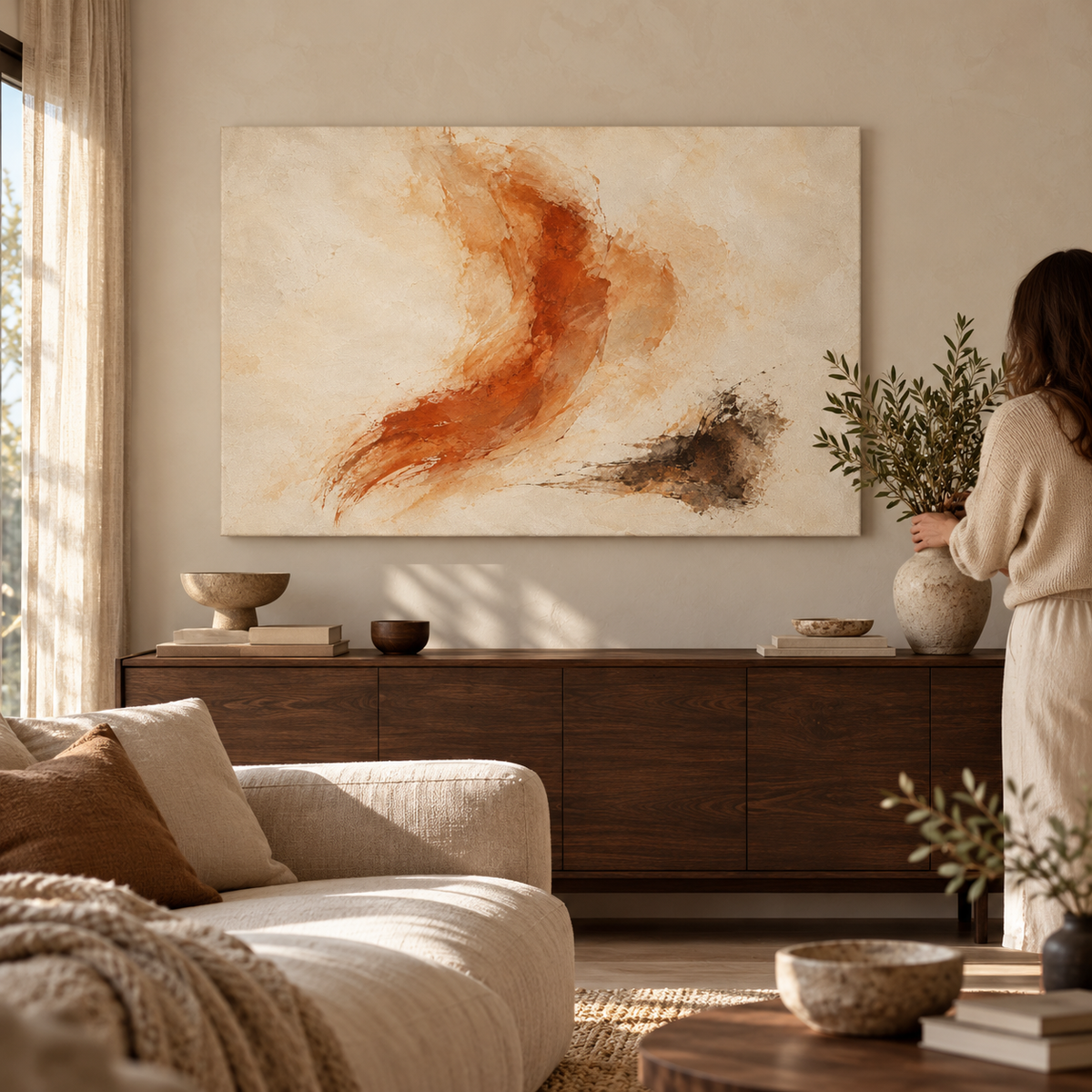Ochre in Still Motion - Quadro em tela