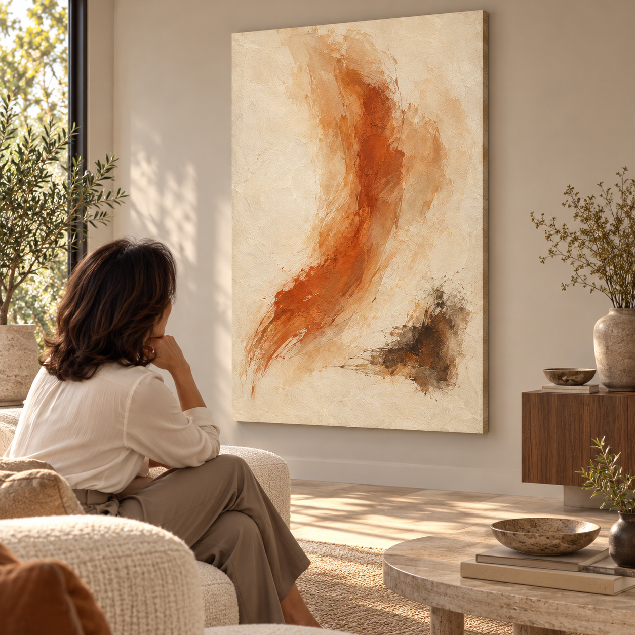 Ochre in Still Motion - canvas UGC
