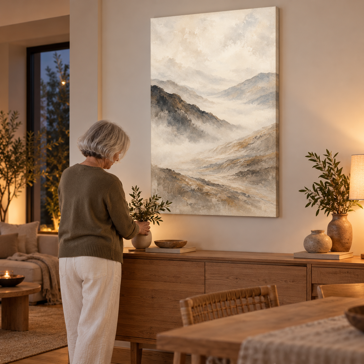 Mist Across the Valley - canvas UGC