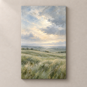 A Meadow in Silver Light - frameless canvas front view