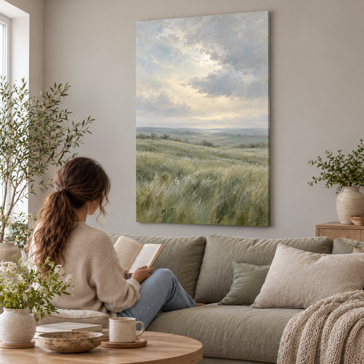A Meadow in Silver Light - canvas UGC