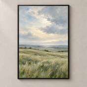 A Meadow in Silver Light - poster standalone mockup