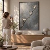 Plum Branch in Dusk - poster ugc mockup