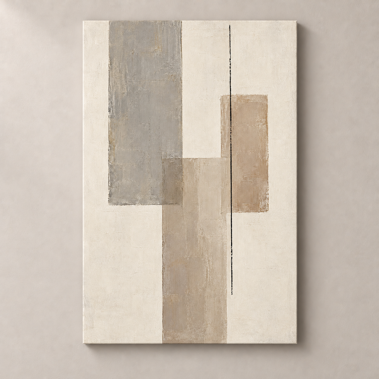 Measured Calm - frameless canvas front view