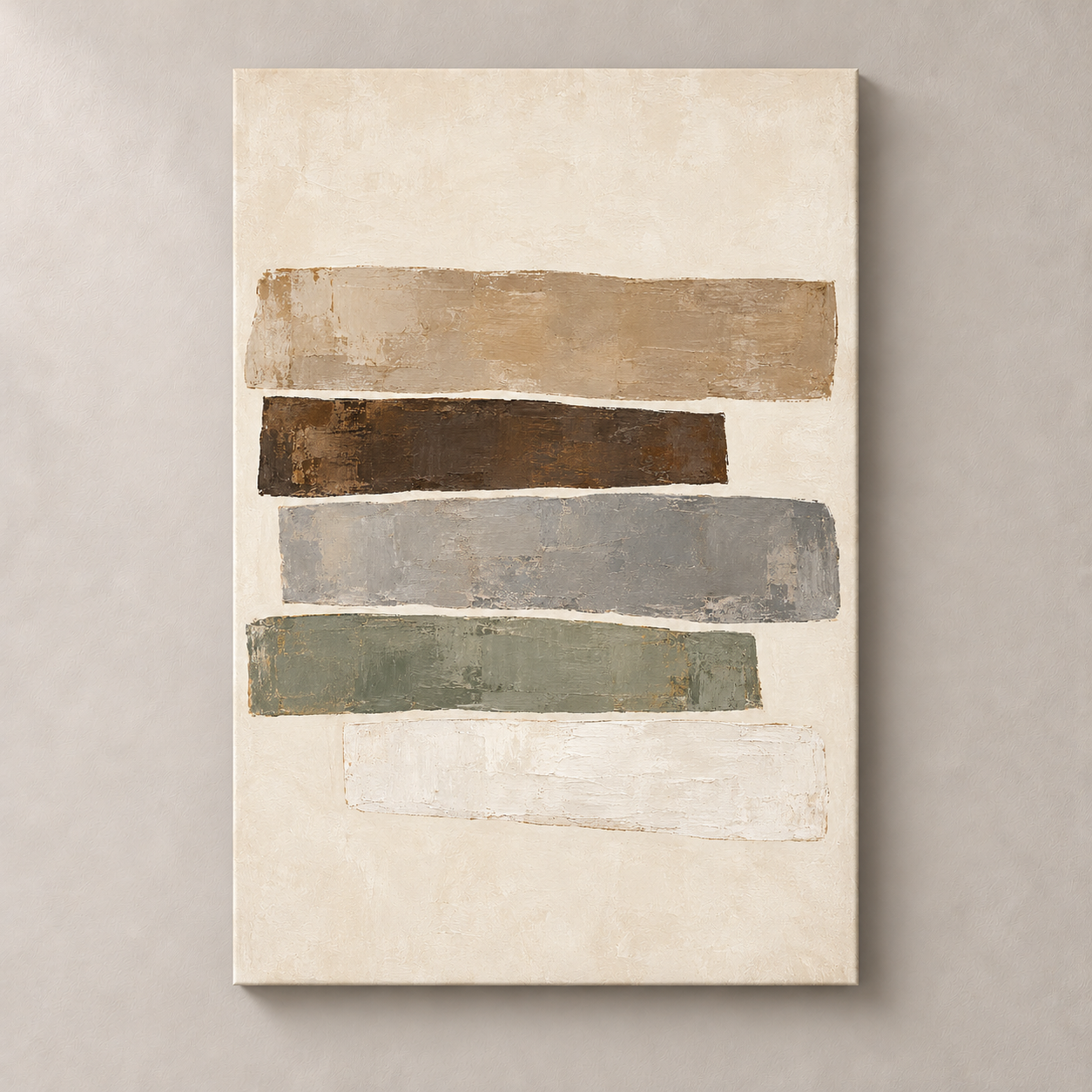 Intervals in Stone - frameless canvas front view