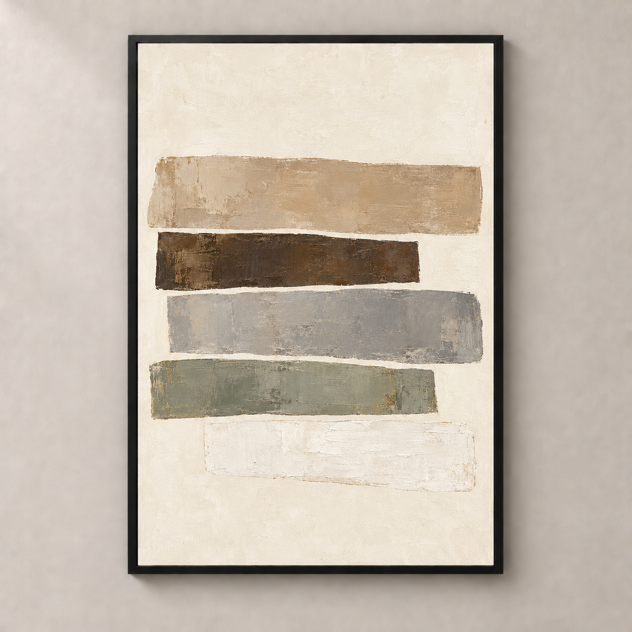 Intervals in Stone - thin framed poster front view