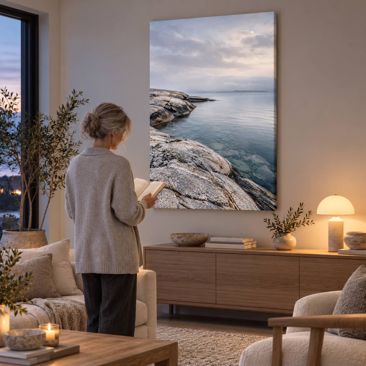 At the Edge of the Tide - canvas UGC