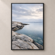 At the Edge of the Tide - thin framed poster front view