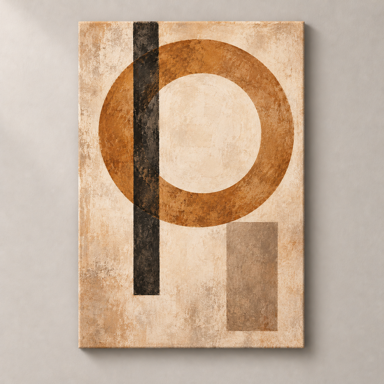 Orbit in Ochre - canvas standalone mockup