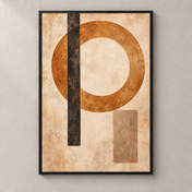 Orbit in Ochre - poster standalone mockup
