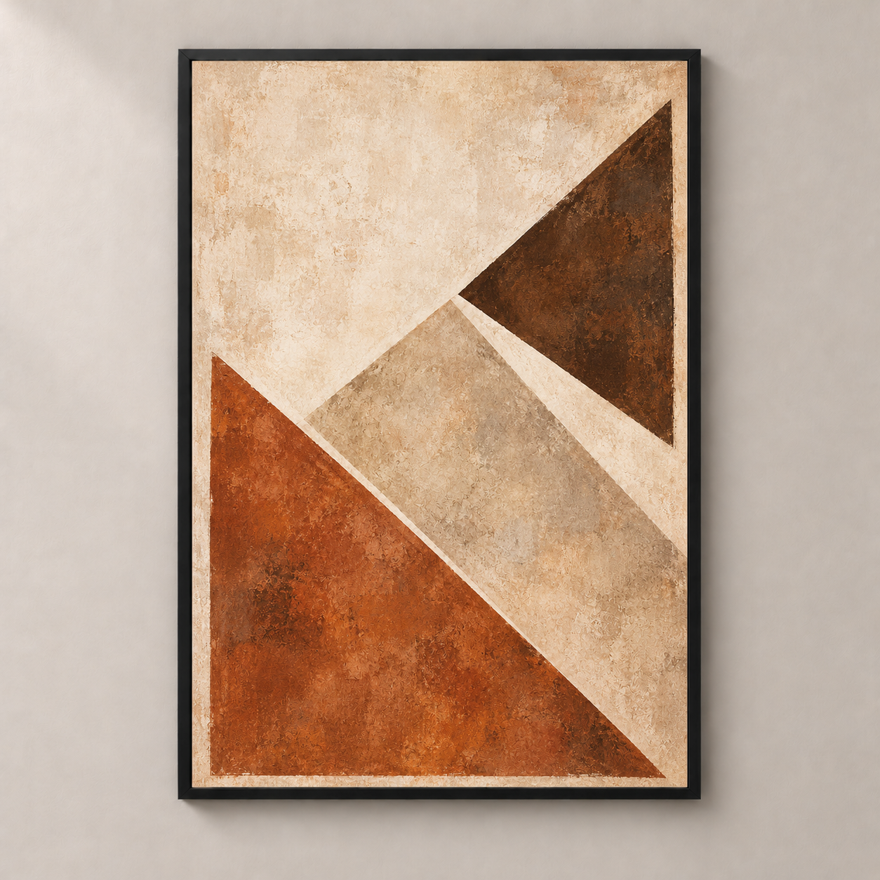 Clay in Counterpoint - thin framed poster front view