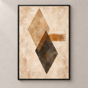 Diamond Stillness - thin framed poster front view