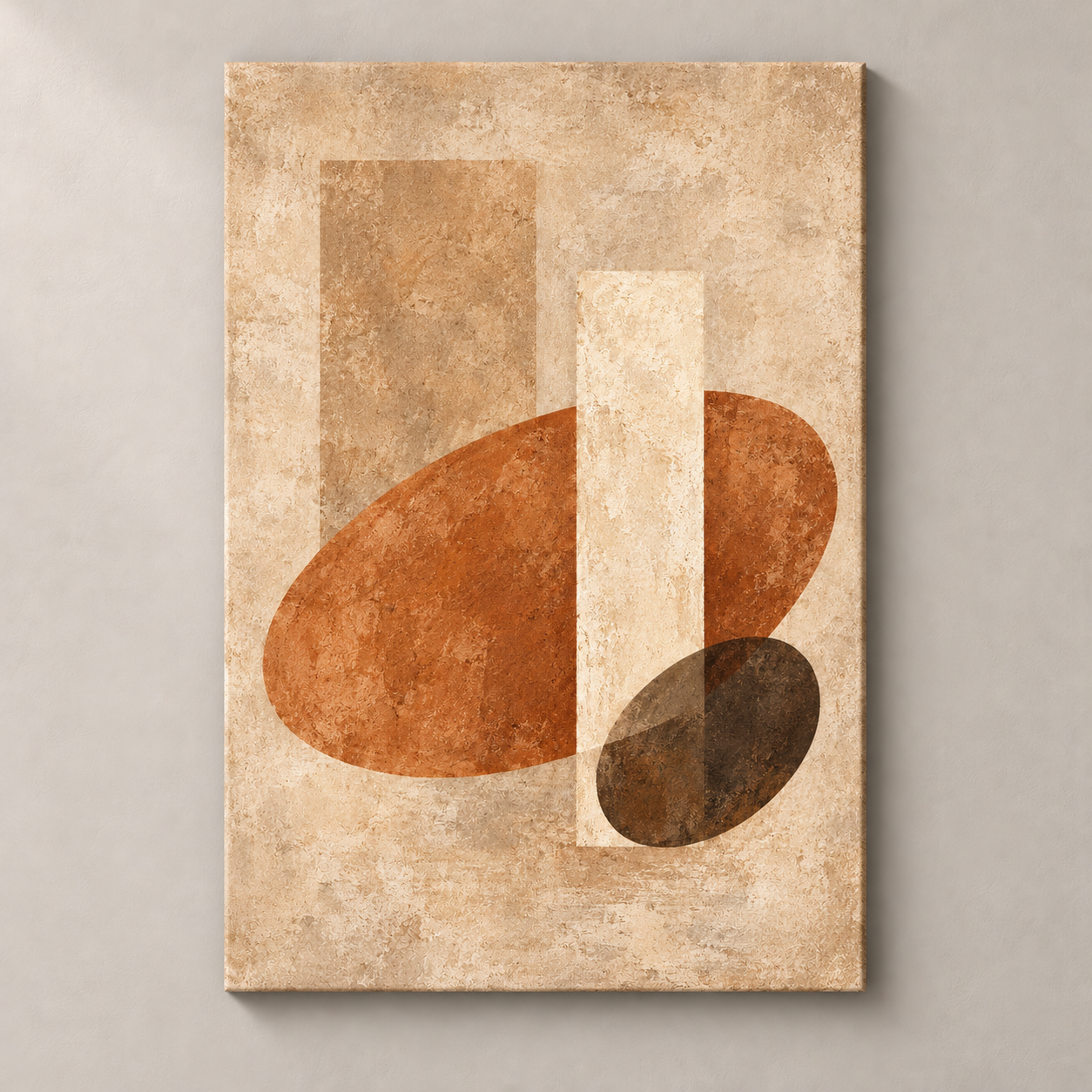 Soft Axis - frameless canvas front view