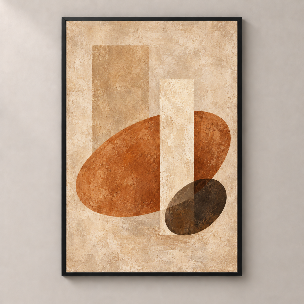 Soft Axis - thin framed poster front view