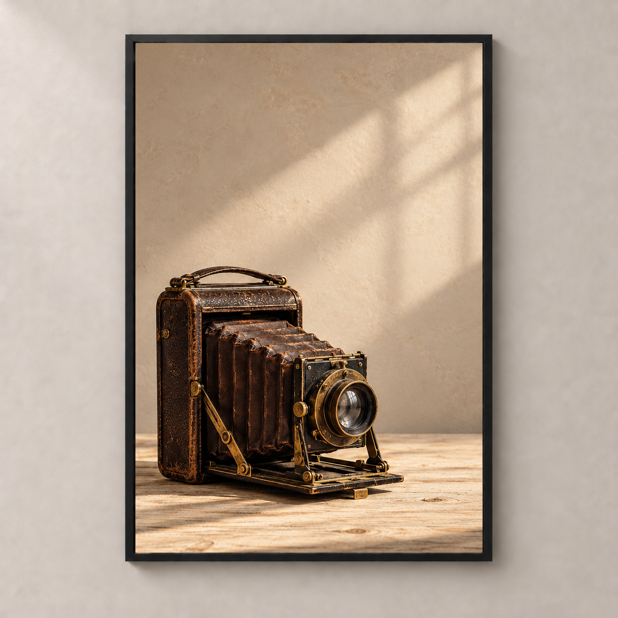 Before the Shutter - thin framed poster front view