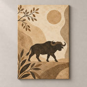 Buffalo Beneath the Still Sky - canvas standalone mockup