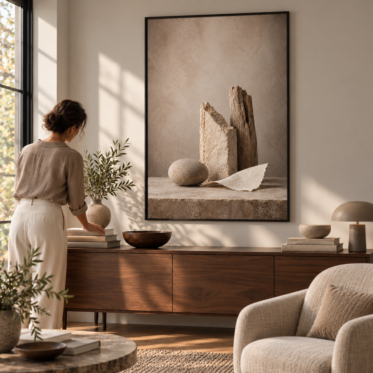 Rustic Nordic Zen N.º 2 - Poster