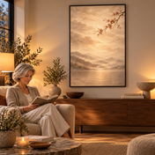 Sunlit Blossom Landscape No.4 - Poster ugc