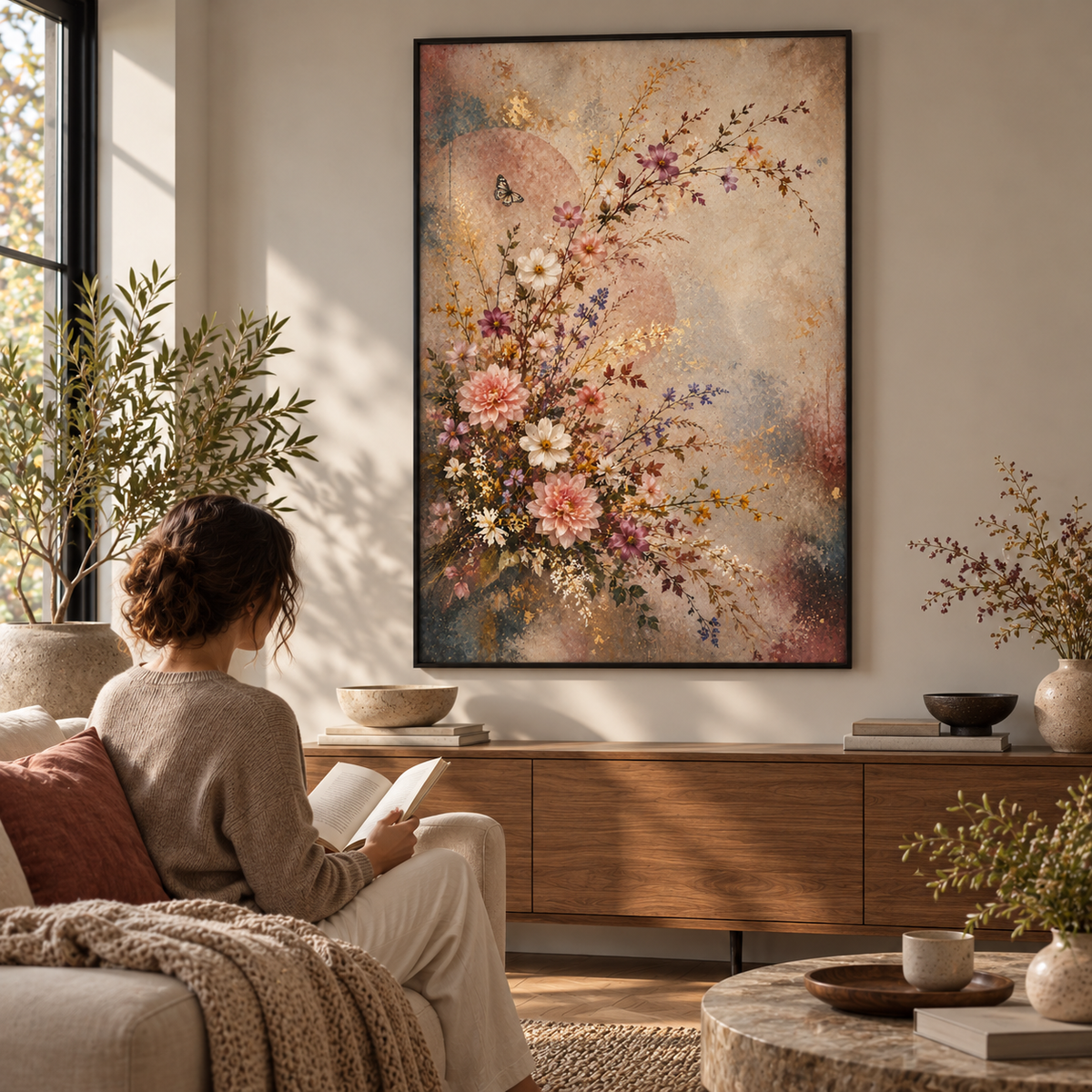 Sonho Floral Desbotado N.º 3 - Póster
