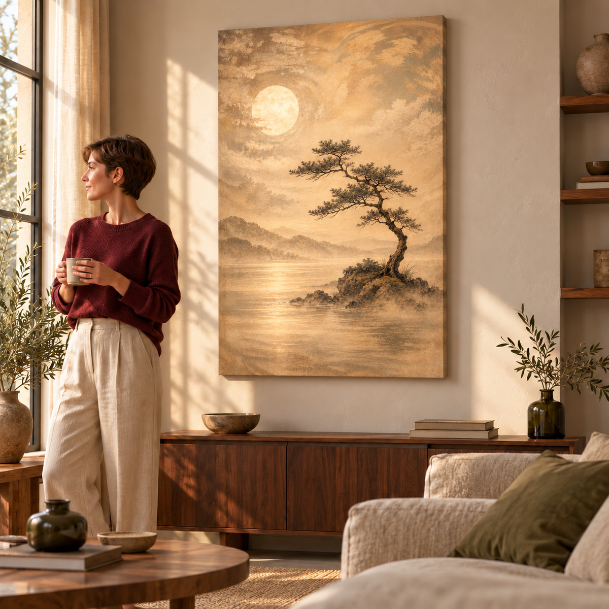 Moonlit Pine No.3 - Canvas