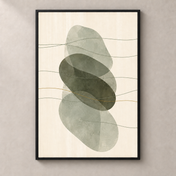 Sage Veils on Ivory - Poster standalone