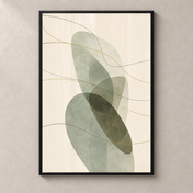 Sage Veils on Ivory No.3 - Poster standalone