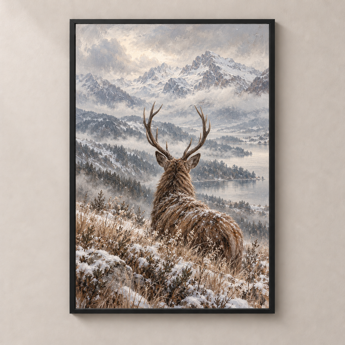 Onde o inverno permanece imóvel - Poster
