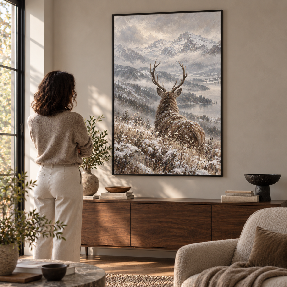 Onde o inverno permanece imóvel - Poster